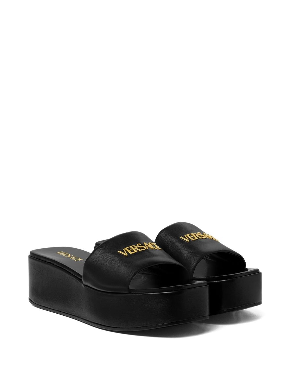 【Versace】MULE T.55◆10162511A11177 Versace】MULE T.55◇10162511A11177 V2025 Patent Mules 55 mm