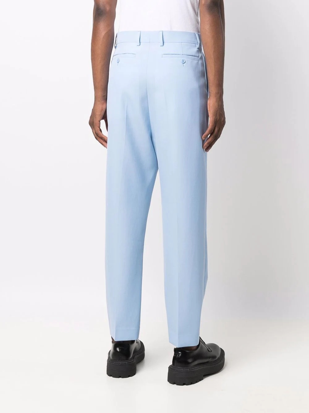 high-waisted tapered trousers - 4