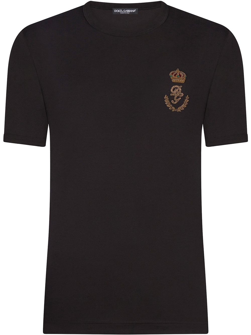 embroidered logo T-shirt - 1