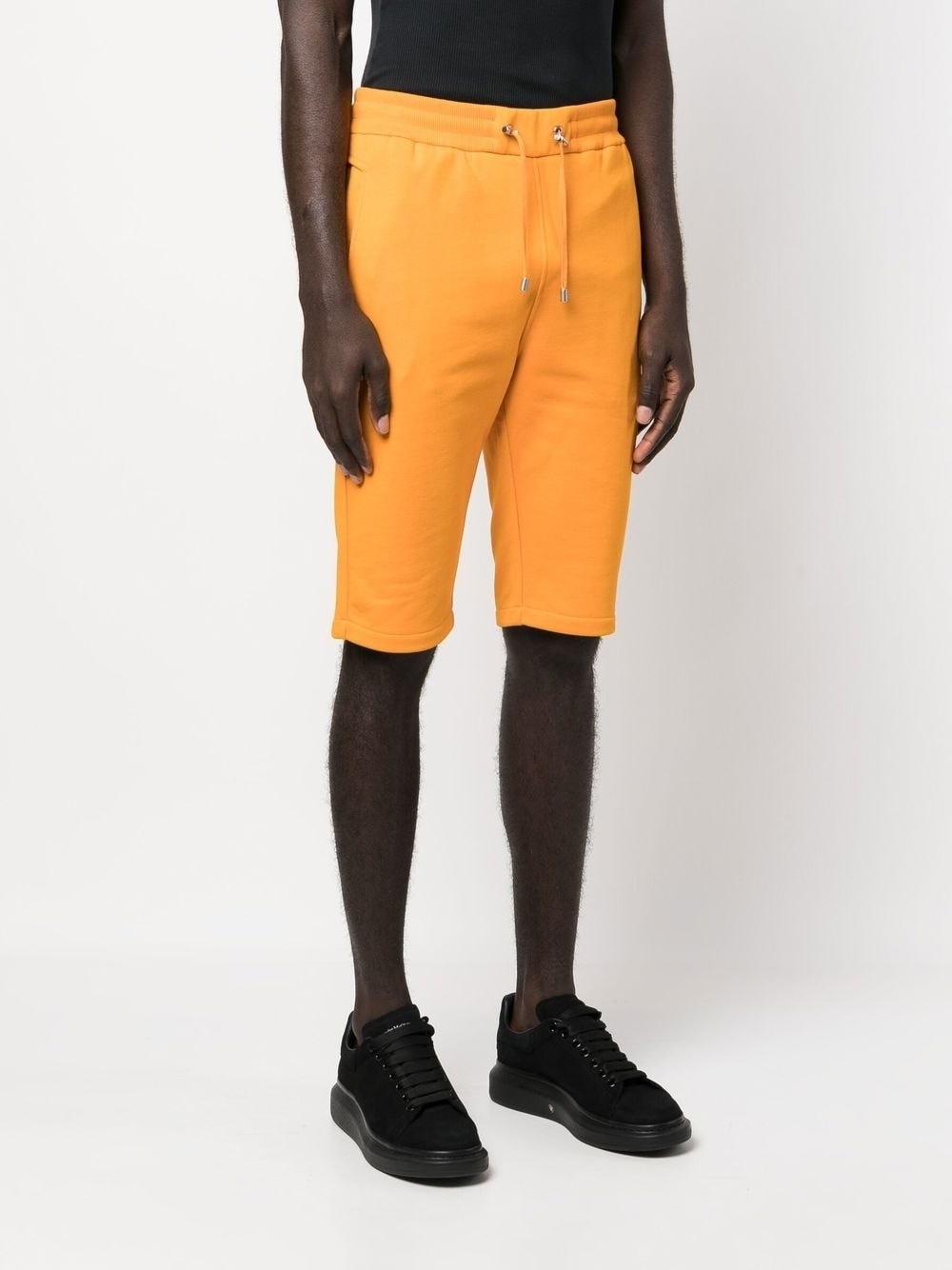 drawstring-waist cotton shorts - 3