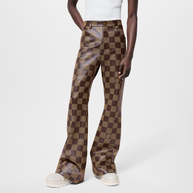 Damier Leather Pants 2