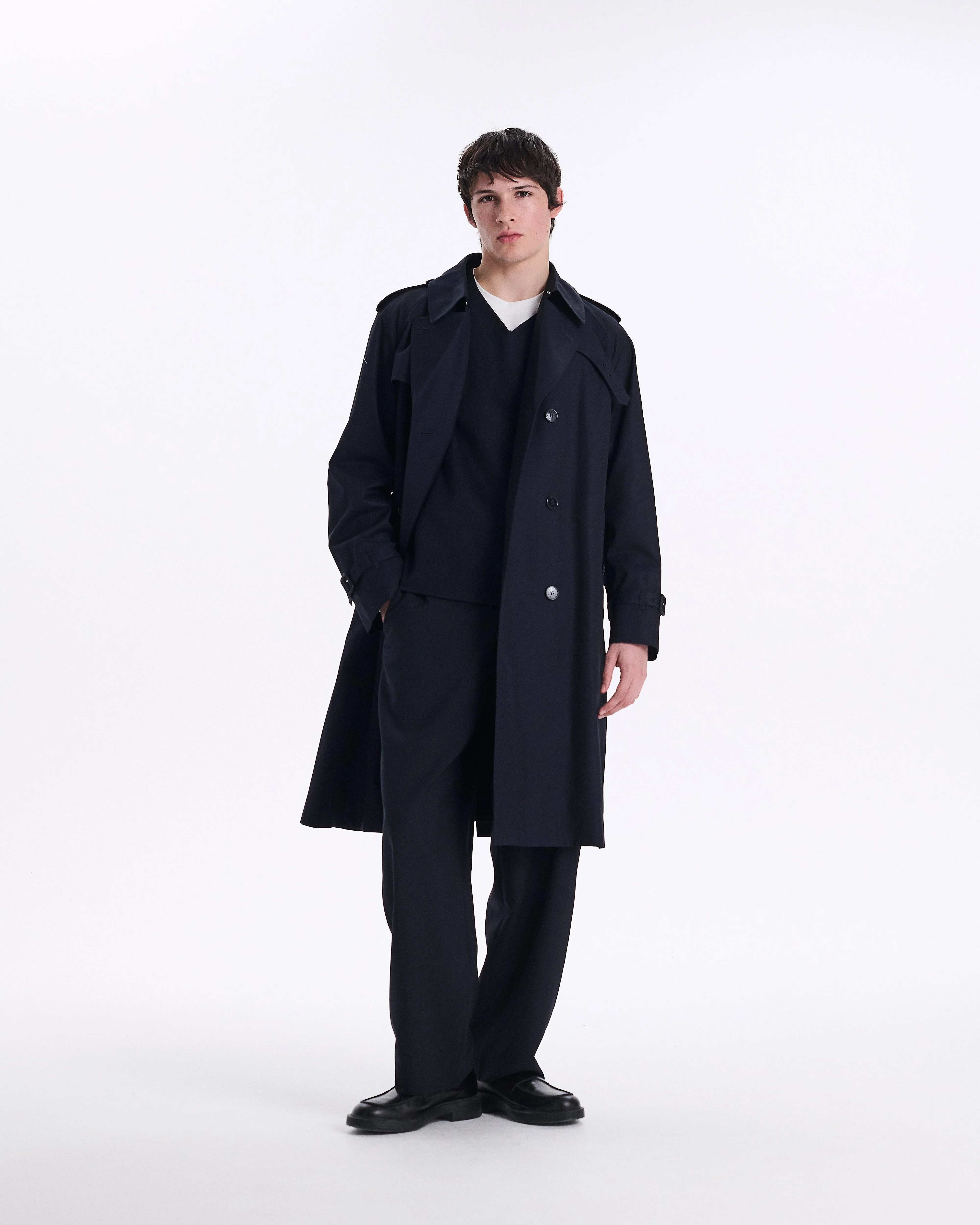 Blanefield Gabardine Double Breasted Trench Coat - 1