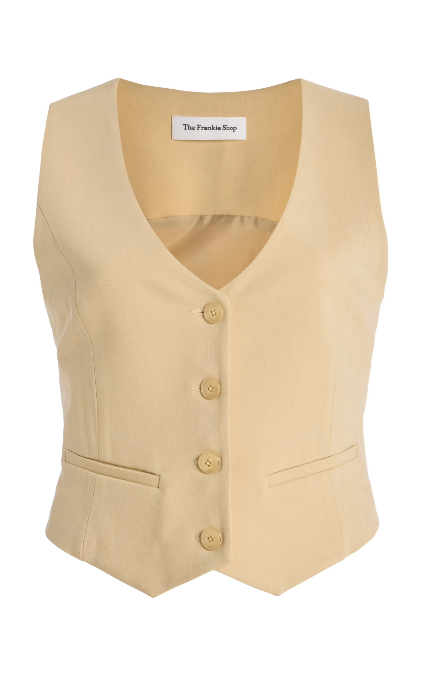 Roma Cropped Vest neutral - 1