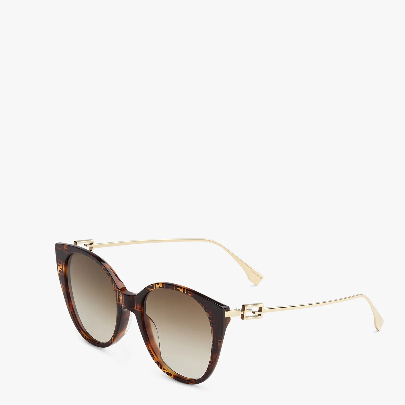 FF Havana acetate and metal sunglasses - 2