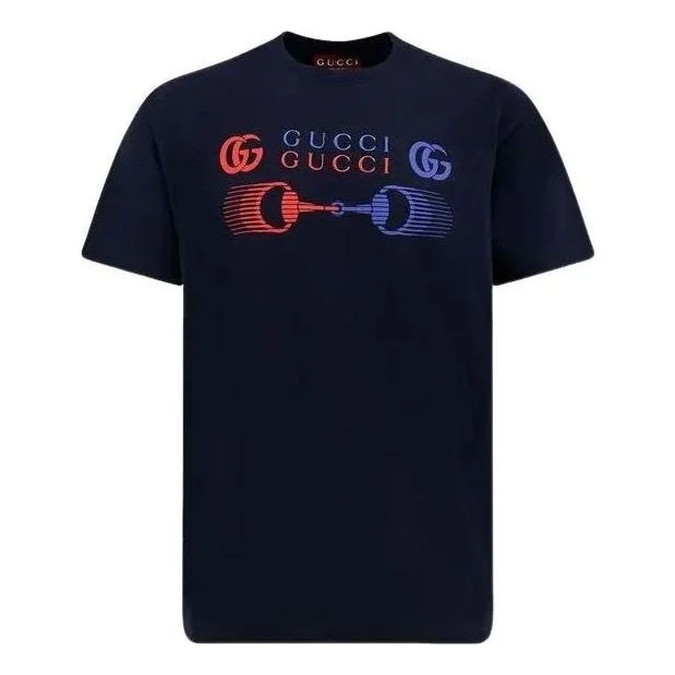 Gucci Jersey Di Cotone Stampato 25 'Blue Navy' 796395-XJHC9-4794 - 1