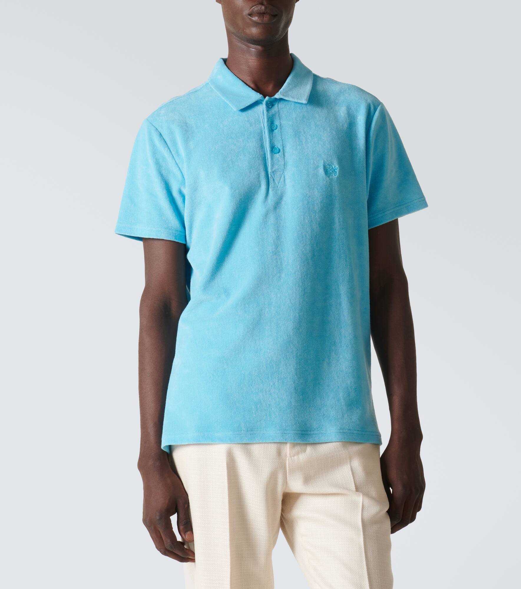 Phoenix cotton-blend terry polo shirt - 3