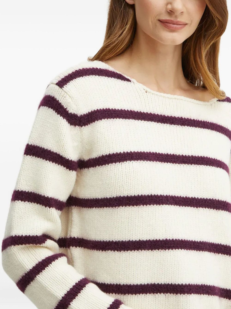 striped boat-neck sweater 4