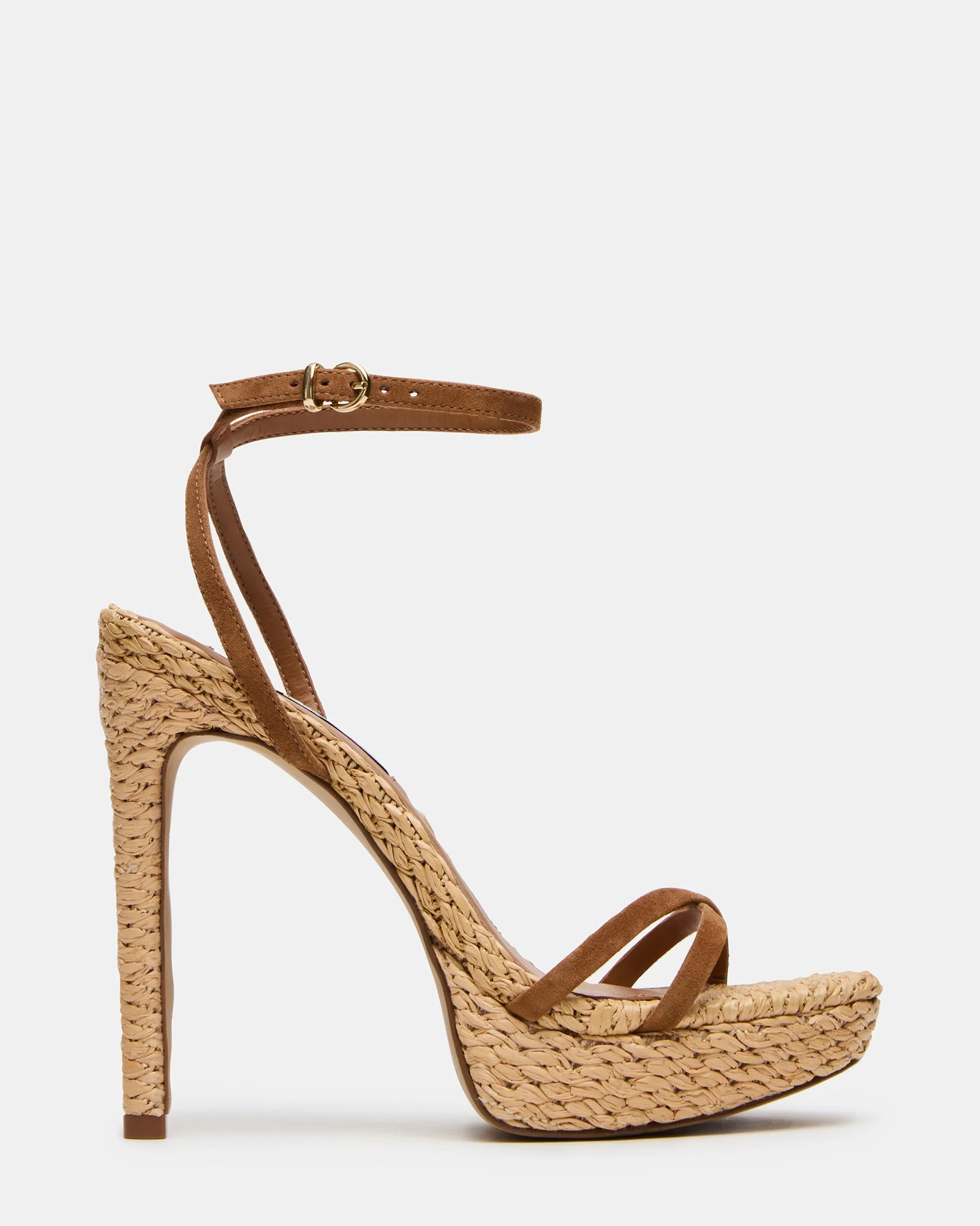 JUNI CHESTNUT SUEDE RAFFIA - 1