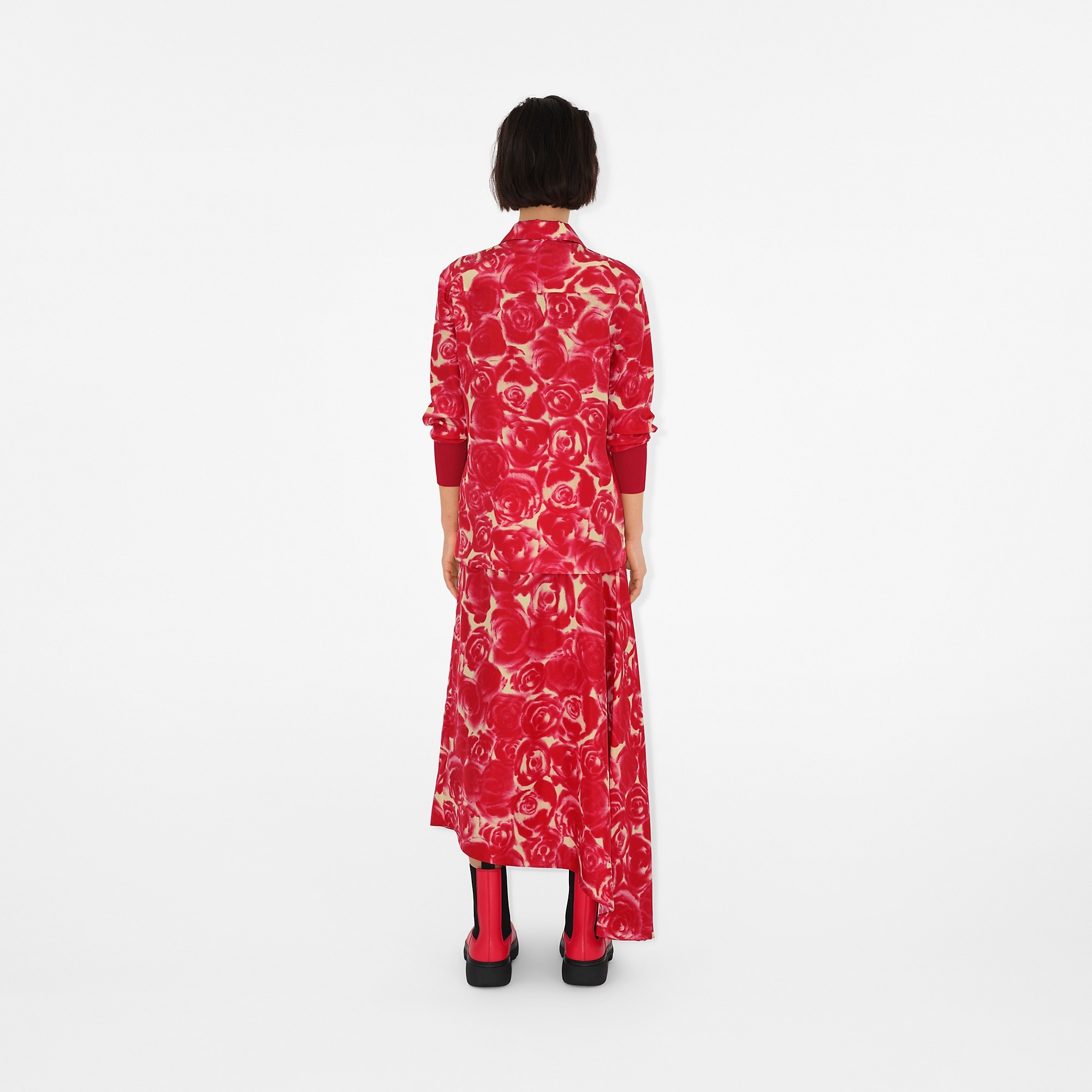 Rose Silk Shirt - 4