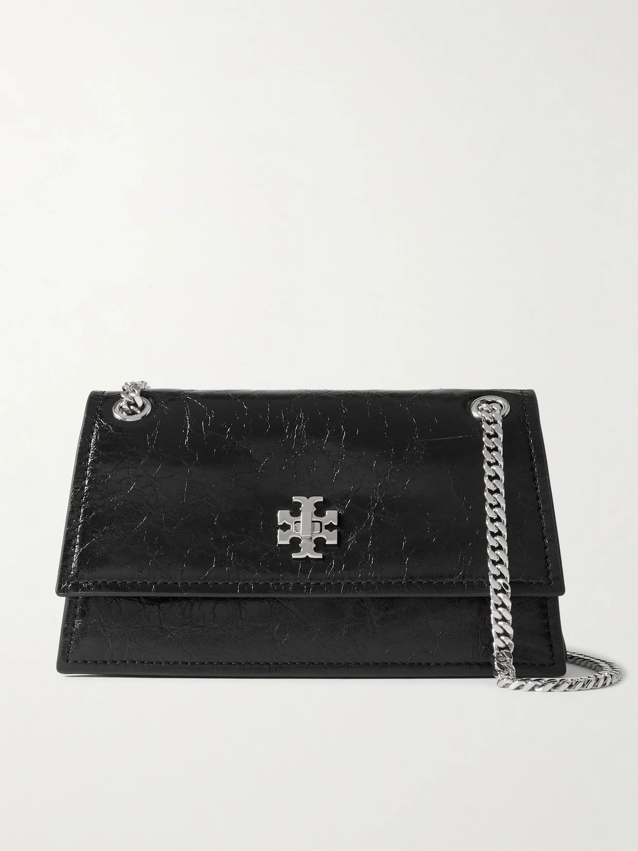 Kira Turnlock Mini Crinkled-leather Shoulder Bag - 1