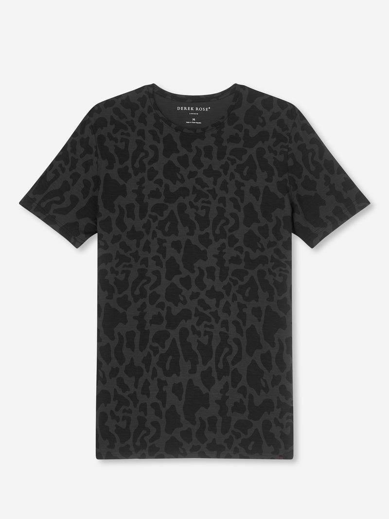 Men's T-Shirt London 7 Micro Modal Stretch Black - 1