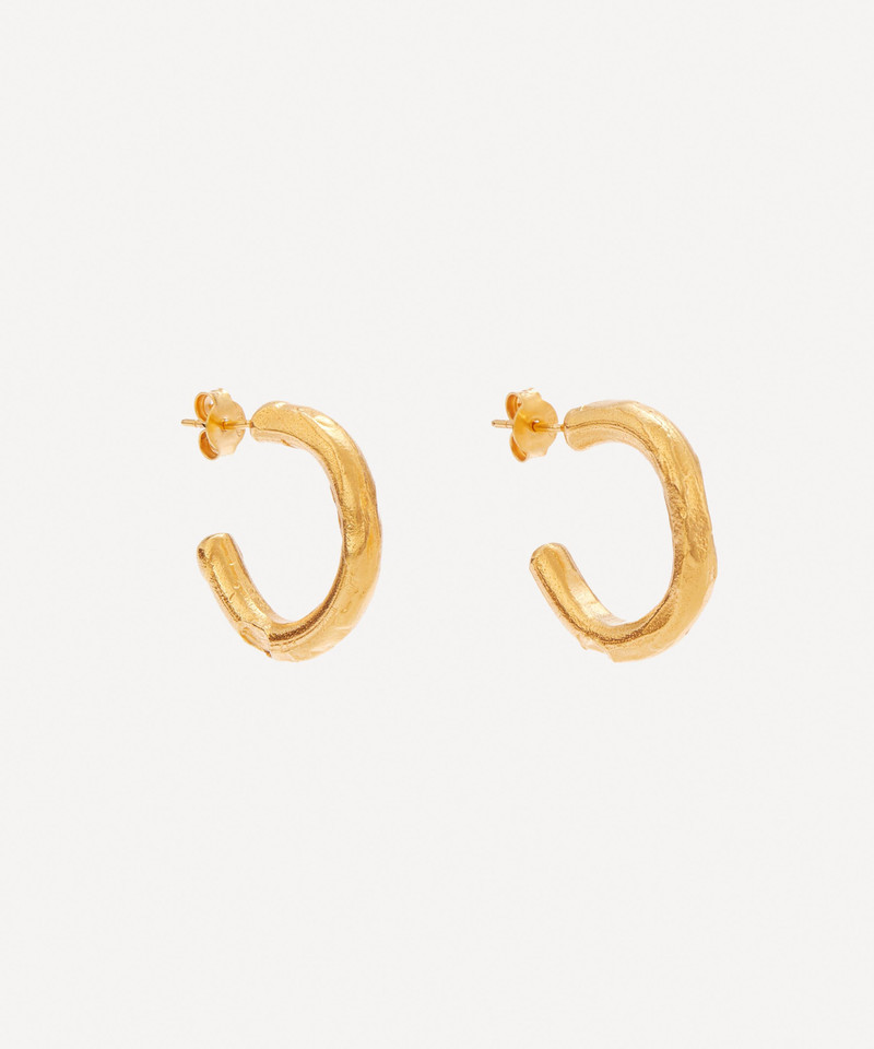 Gold-Plated The Etruscan Reminder Hoop Earrings 1