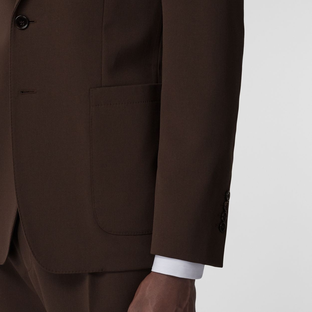 Slim Fit Wool Tailored Jacket - 5