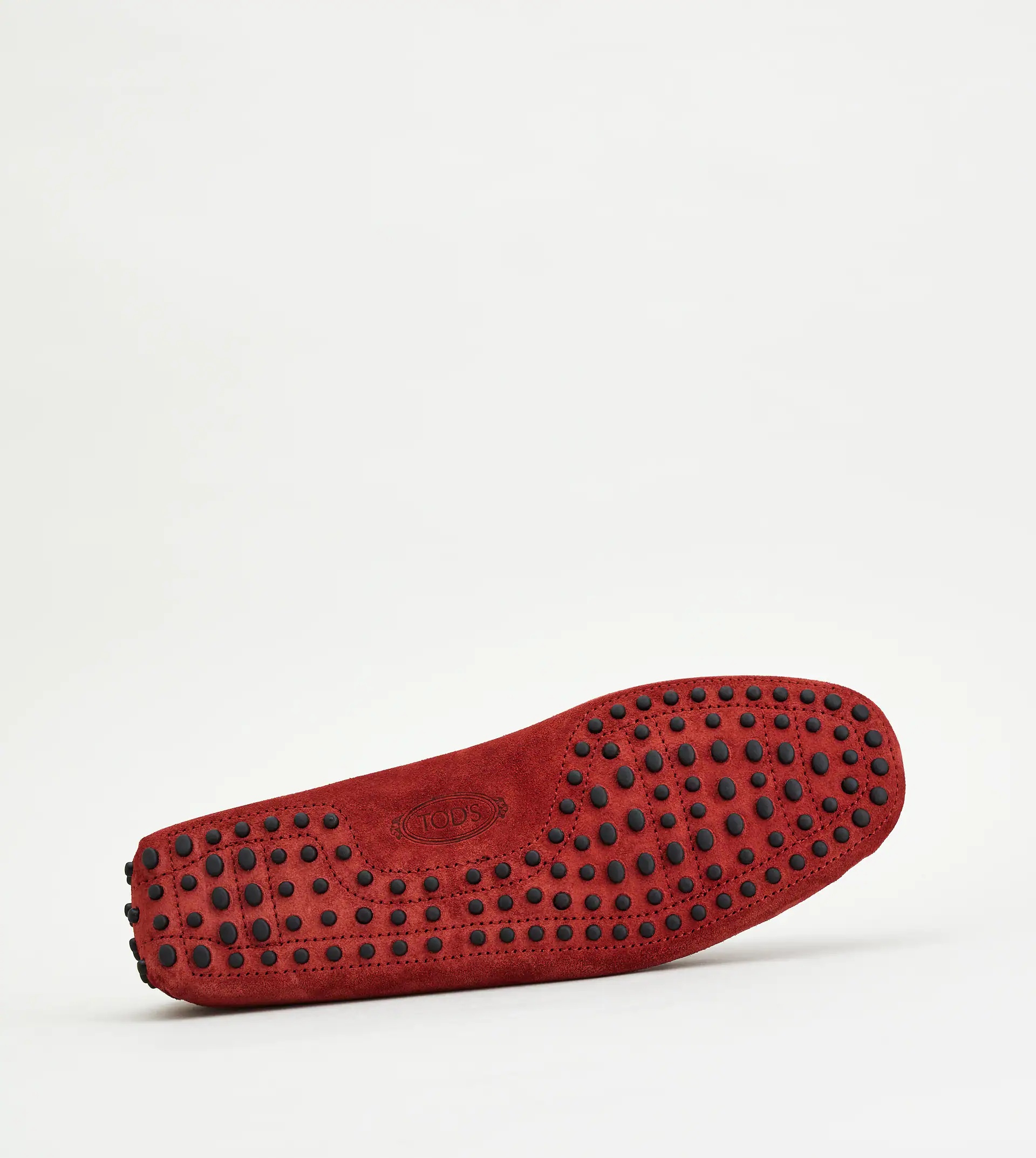 GOMMINO DRIVING SHOES IN SUEDE - RED - 4