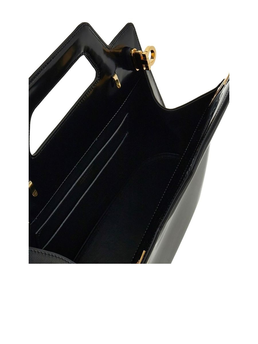 Gancini Leather Handbag - 5
