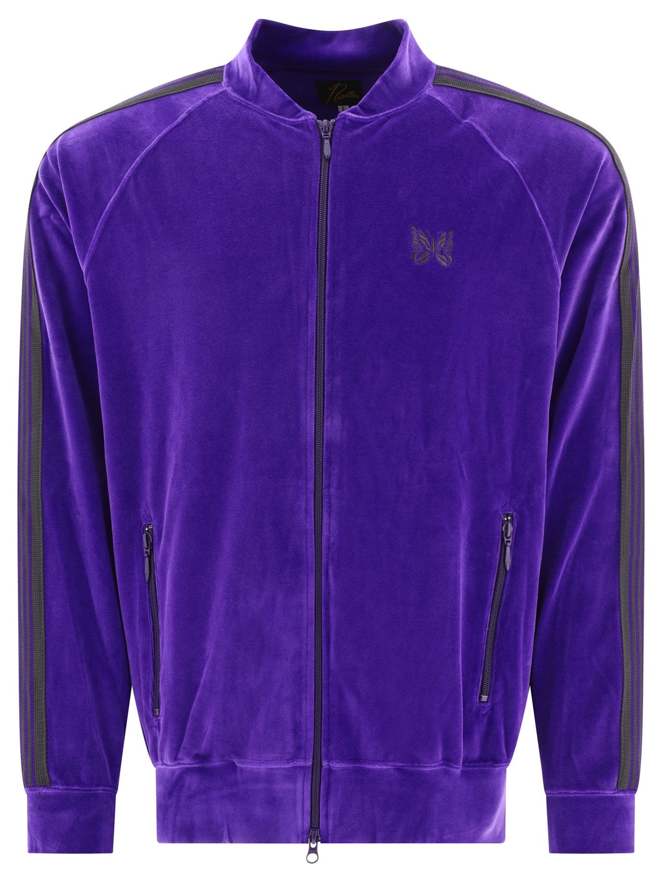 NEEDLES Velvet Sweatshirt Sweatshirts Purple wananluxury REVERSIBLE