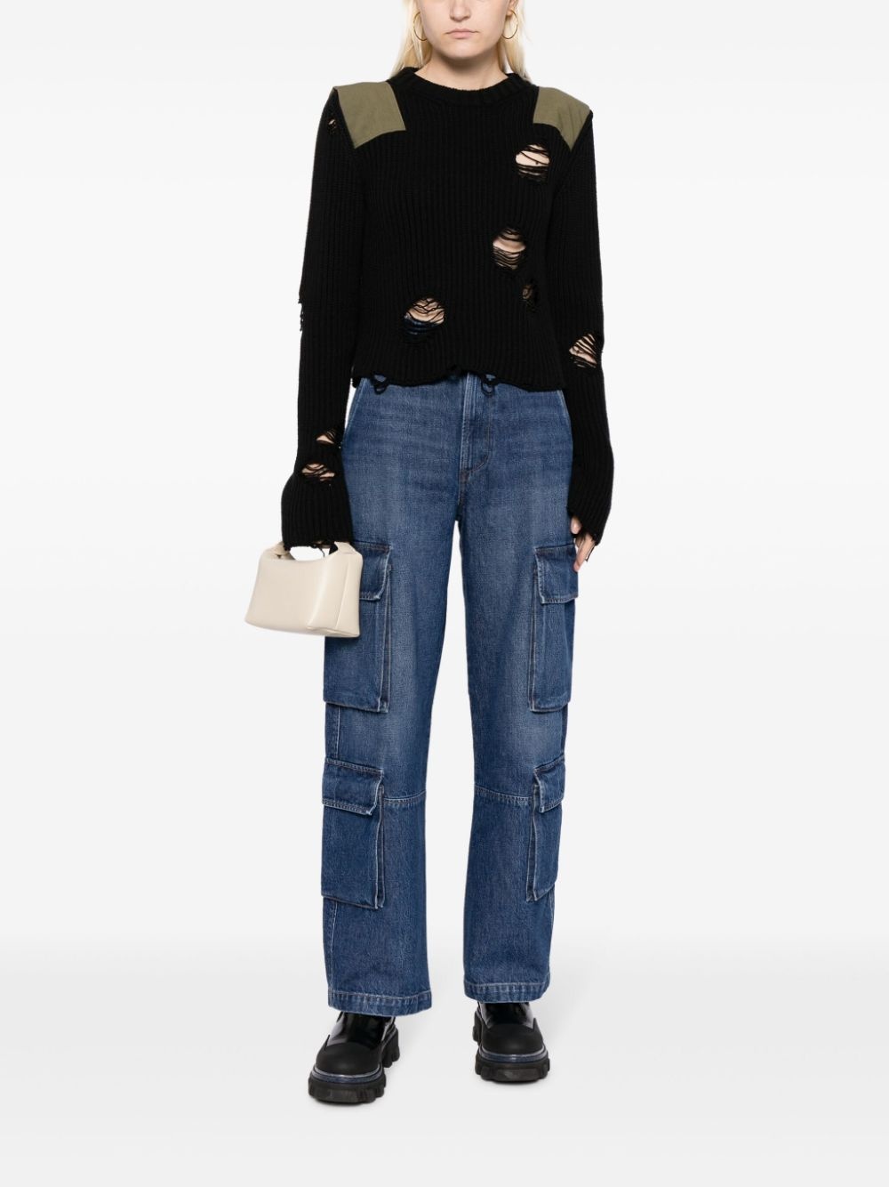Delena high-waisted cargo jeans - 2