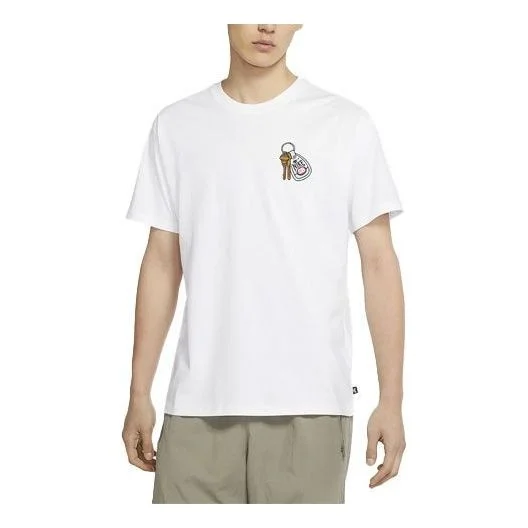 Nike SB Skateboard Round Neck Pullover Short Sleeve White DD1307-100 - 1