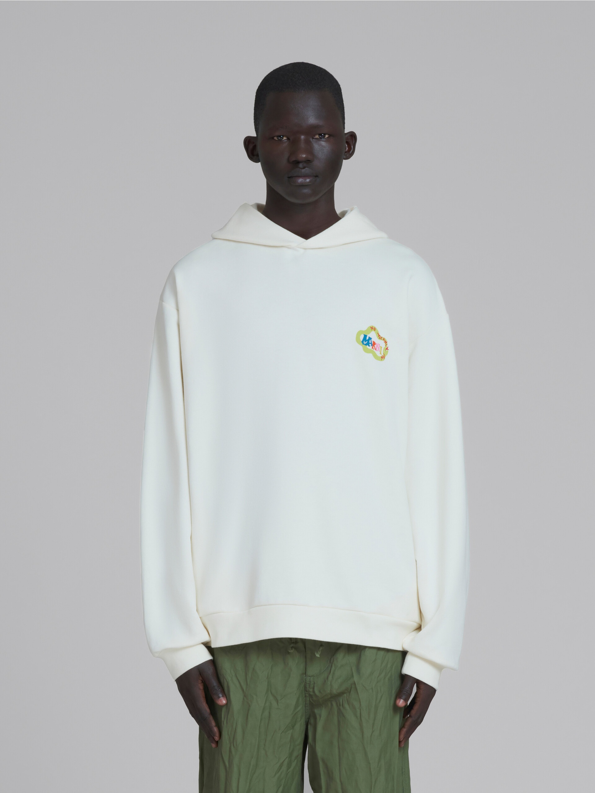 【MARNI】 x No Vacancy Inn cotton hoodie Marni x No Vacancy Inn cotton hoodie | mytheresa | REVERSIBLE