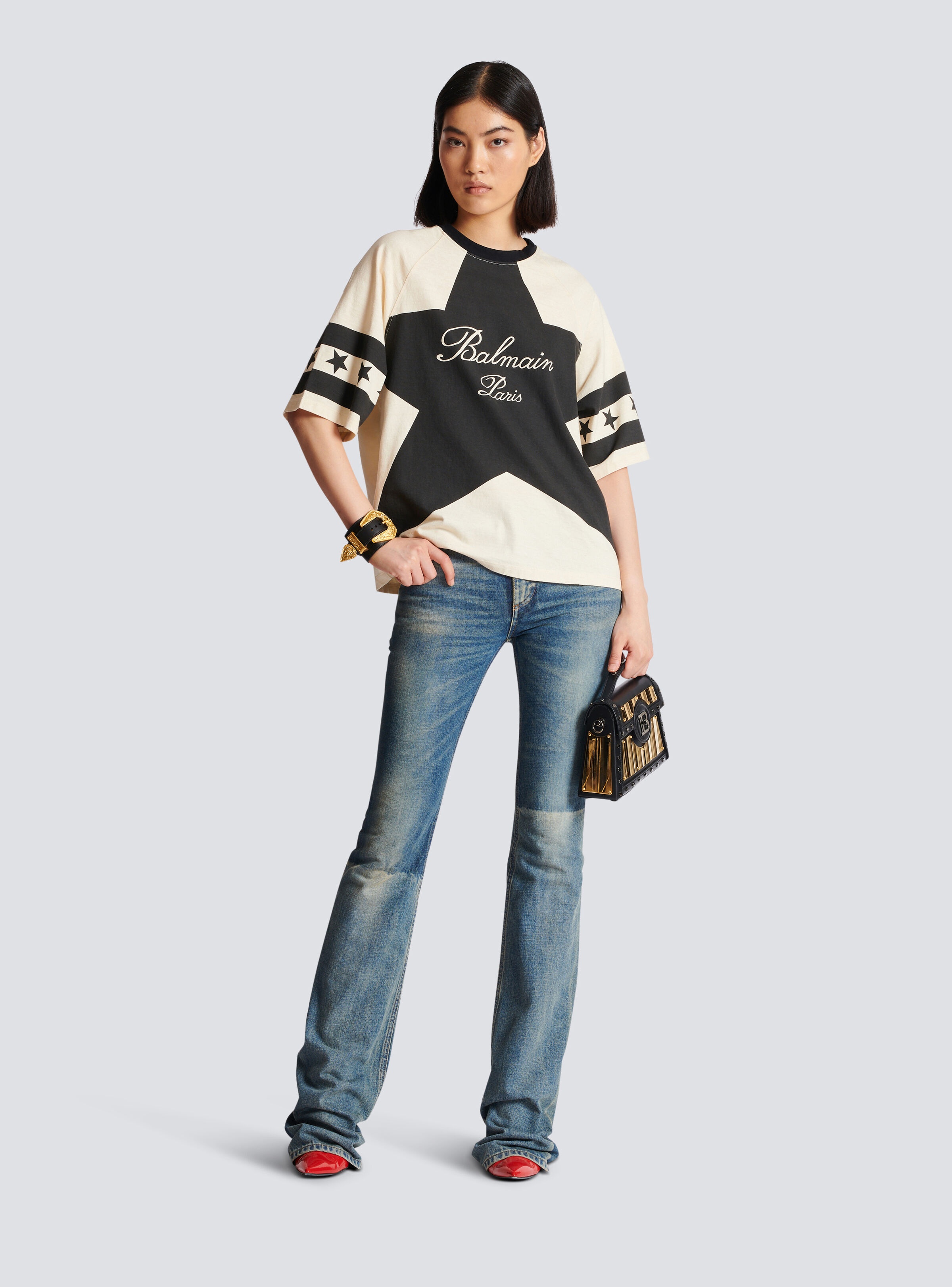 Balmain Signature Stars T-shirt - 2