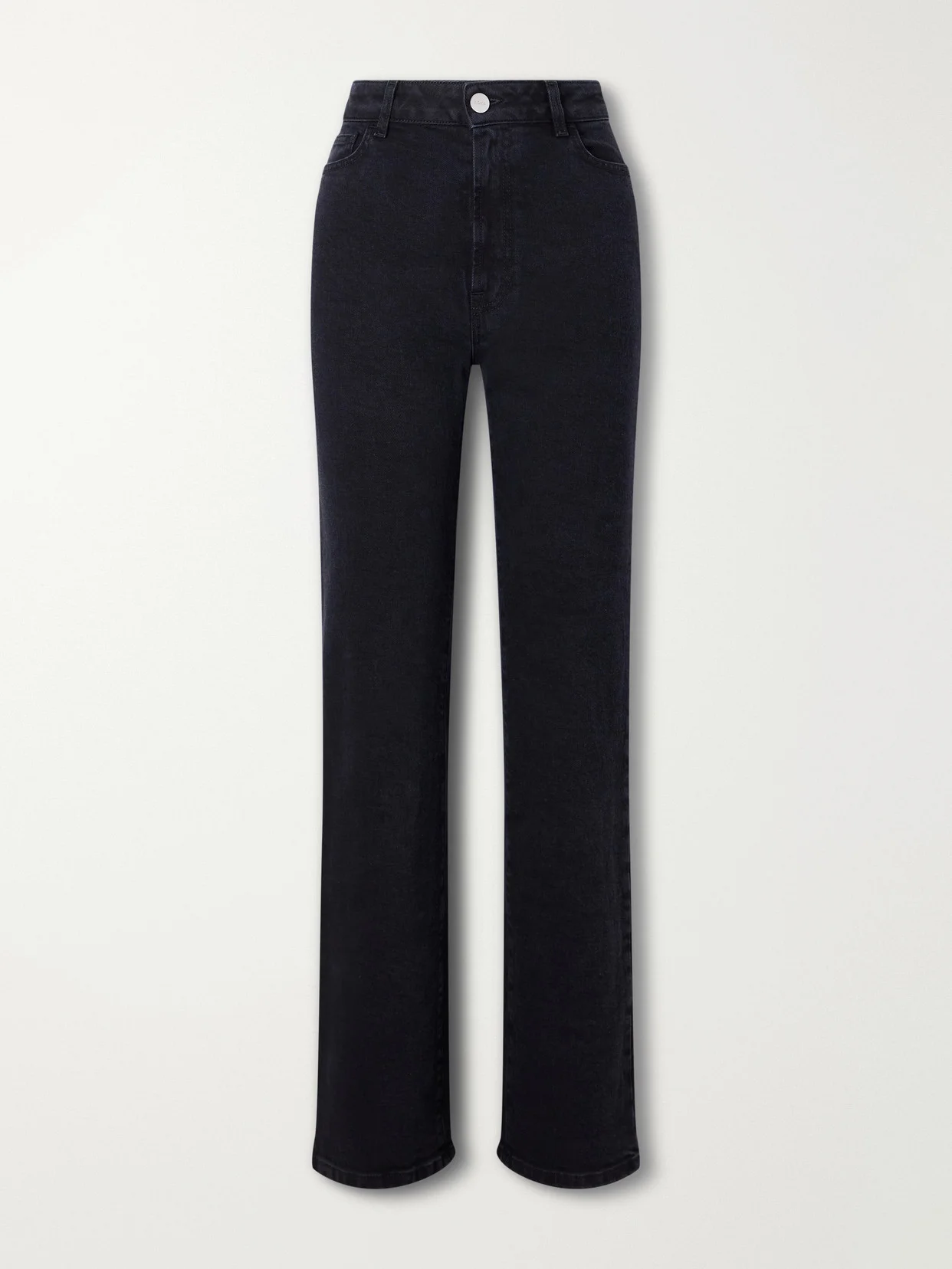 Lino Stretch High-rise Straight-leg Jeans - 1