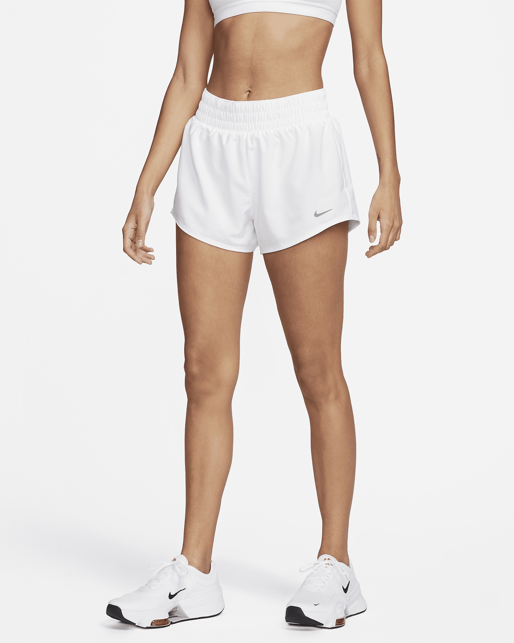 Nike One Women's Dri-FIT Mid-Rise 3" Brief-Lined Shorts - 1