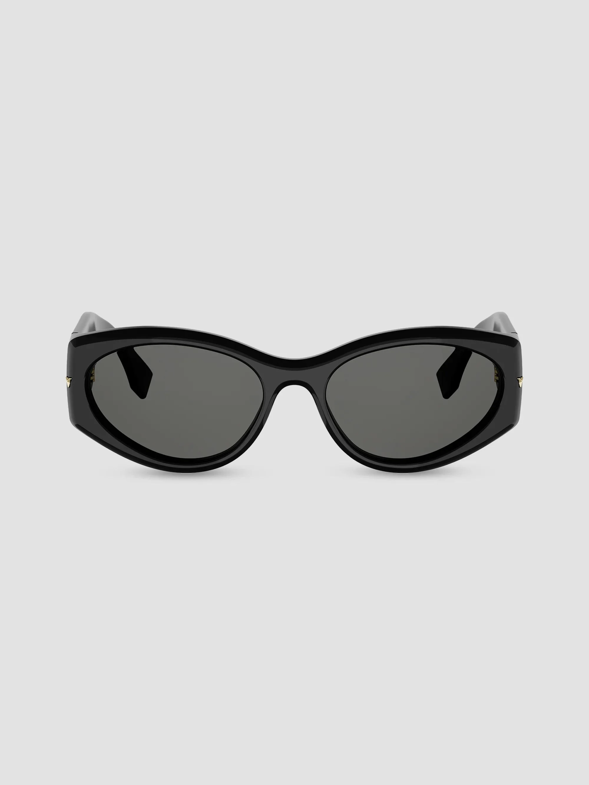 Women's Fendi Screen 57MM Oval Sunglasses - Black - 1
