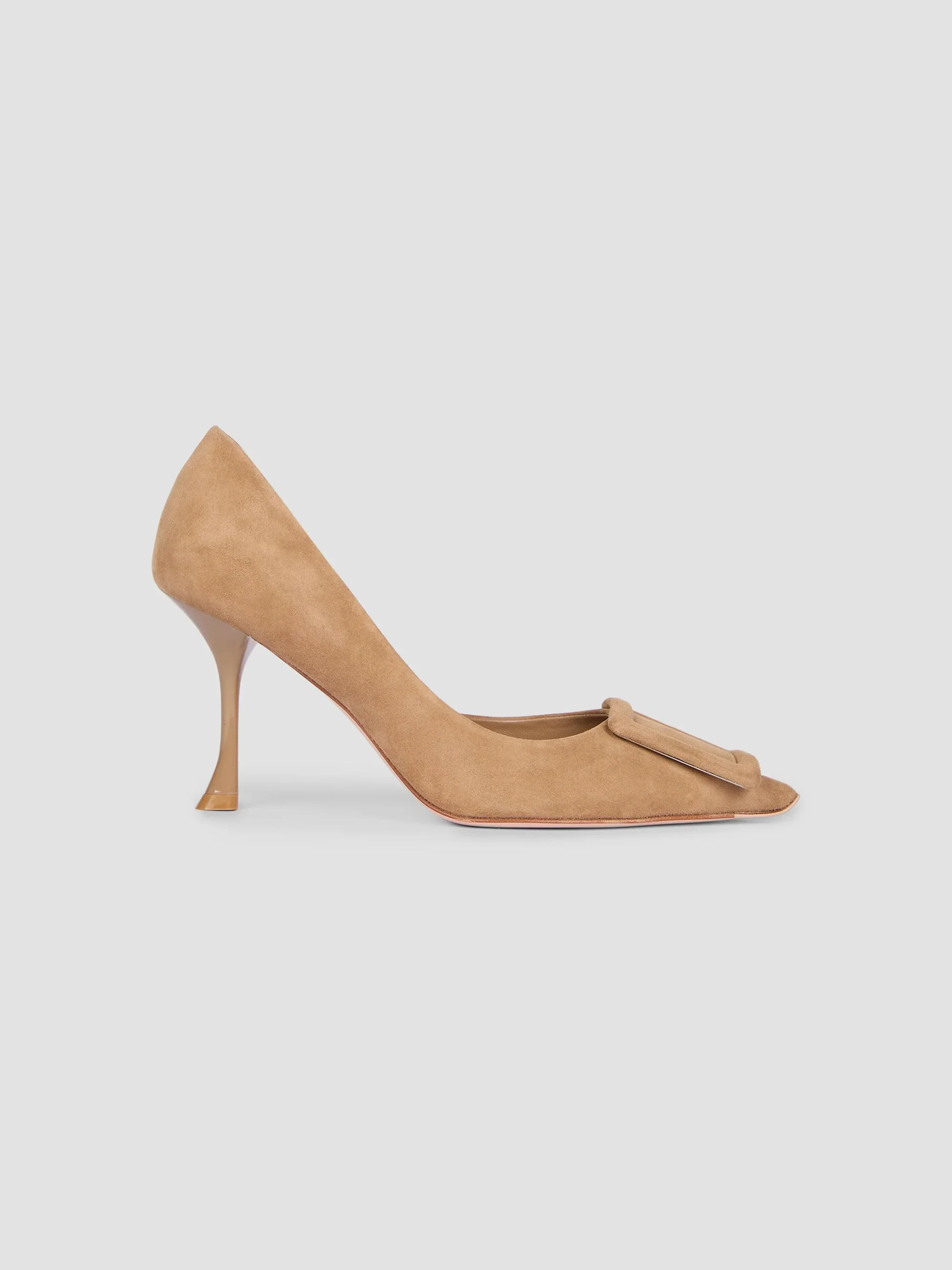 Women's Viv Ville 85MM Suede D'Orsay Pumps - Tabacco Chiaro - 1