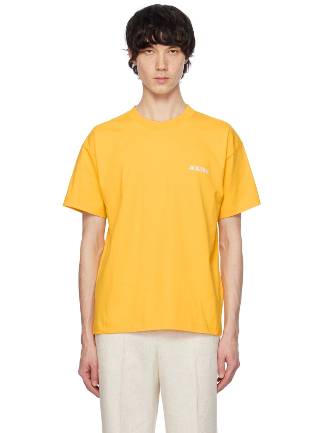 Yellow Les Classiques 'Le T-shirt Jacquemus' T-Shirt - 1