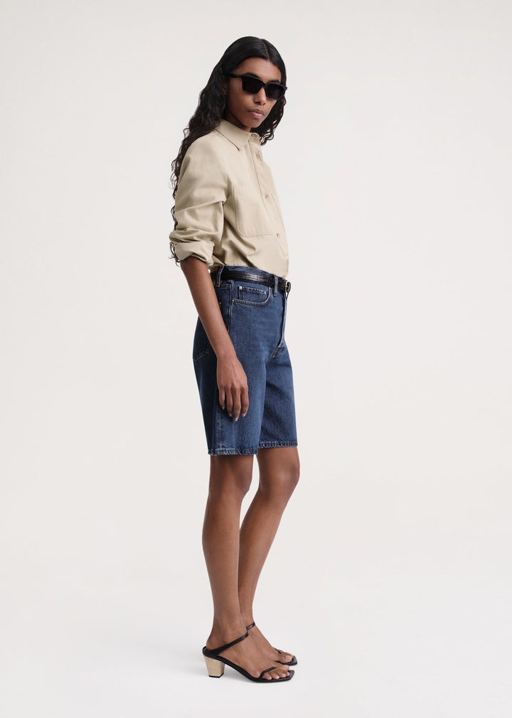 Classic denim shorts dark blue - 3