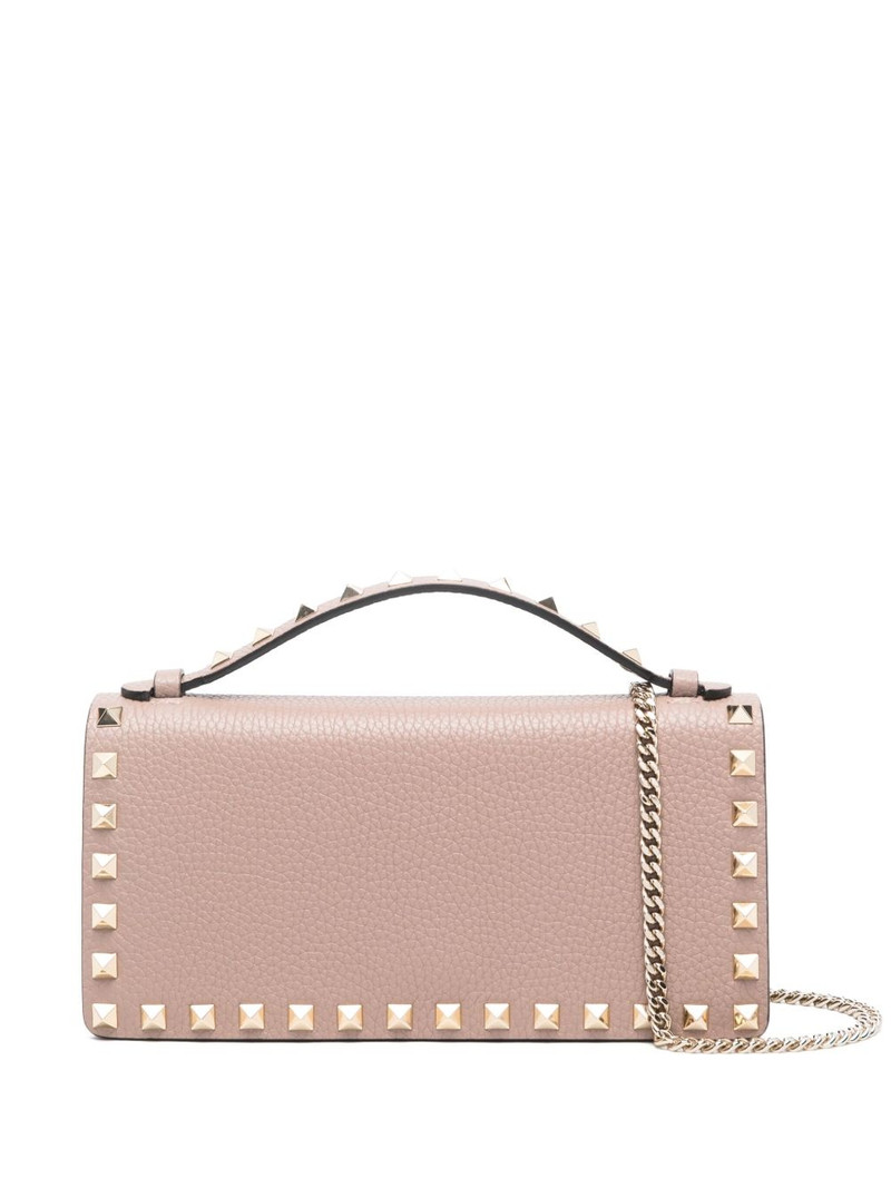 Rockstud-embellished clutch bag 1
