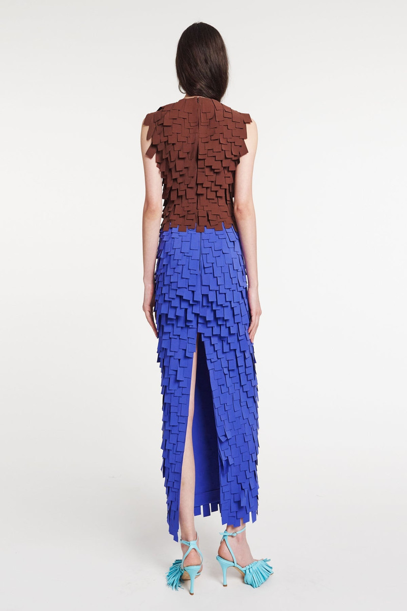 MULTI RECTANGLE TOP BROWN 5