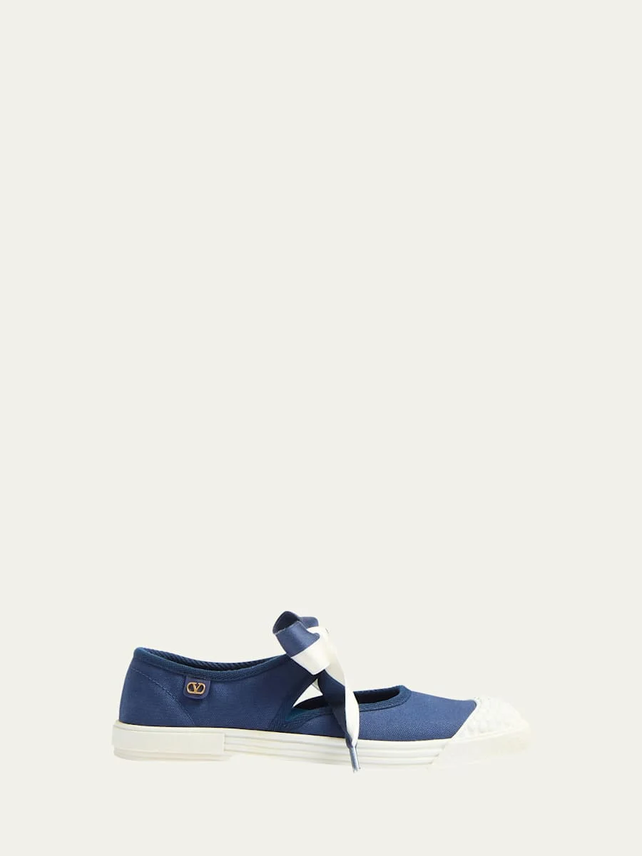 Bay By Bay Canvas Bow Sneakers - 1