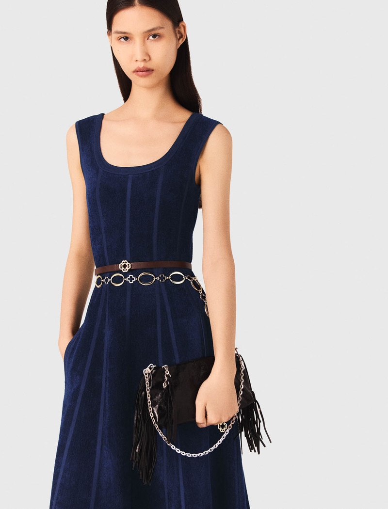 Velvet midi dress 5