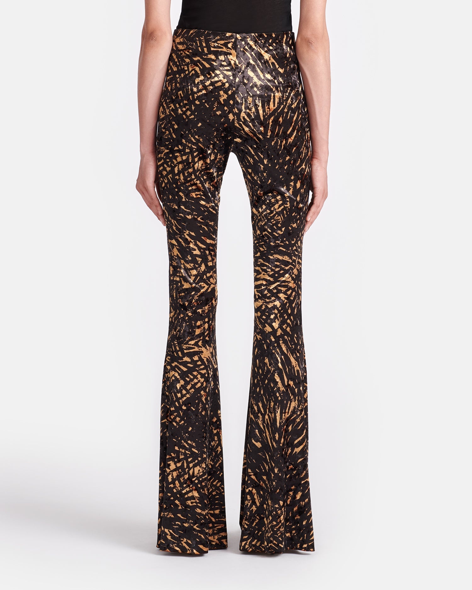 Crushed Velvet Flared Leggings - 5
