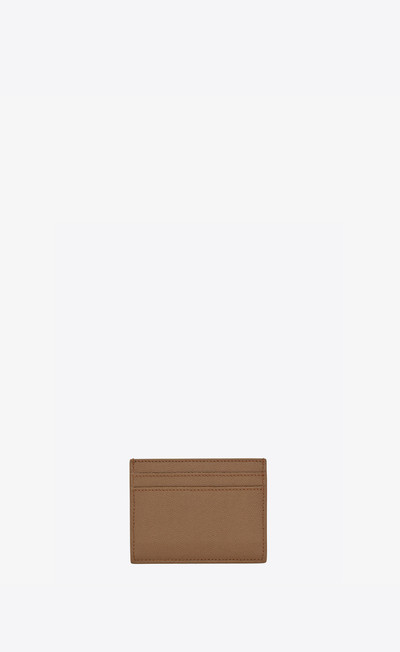 SAINT LAURENT saint laurent paris credit card case in grain de poudre-embossed leather outlook