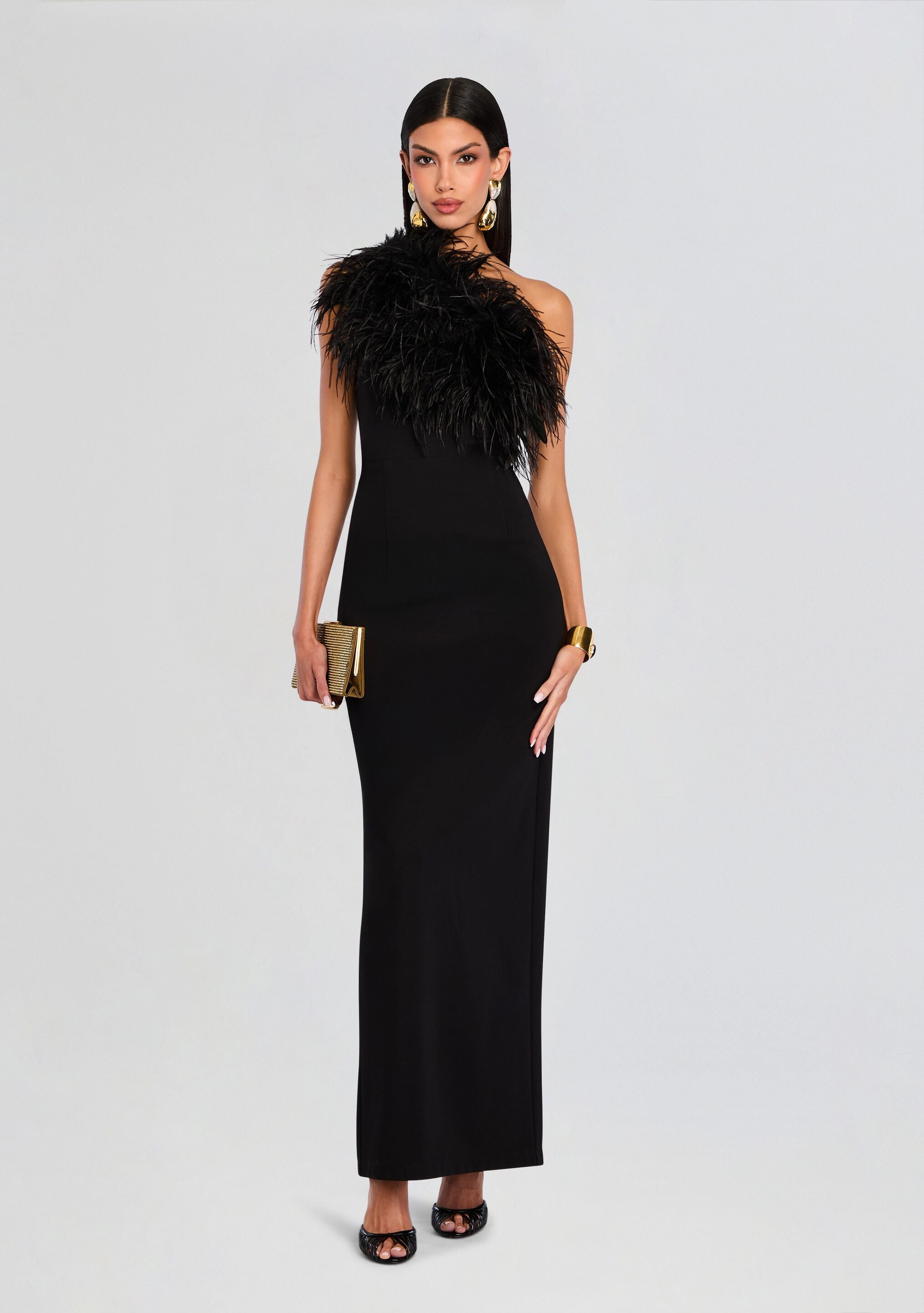 BLAIR FEATHER GOWN - 5