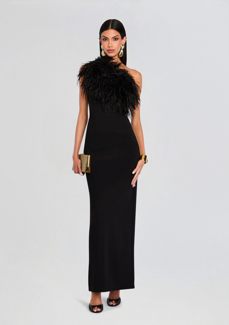 BLAIR FEATHER GOWN 5
