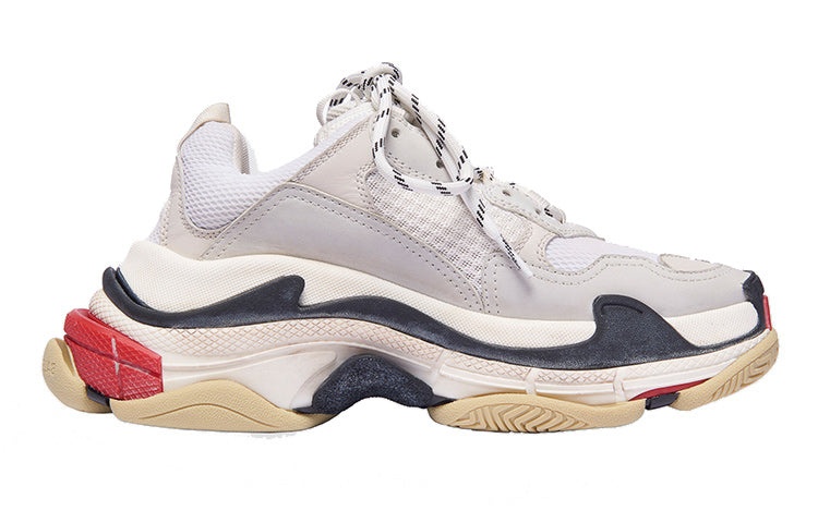 (WMNS) Balenciaga Triple S 'White Black Red' 2019 524037W09E19000 - 2