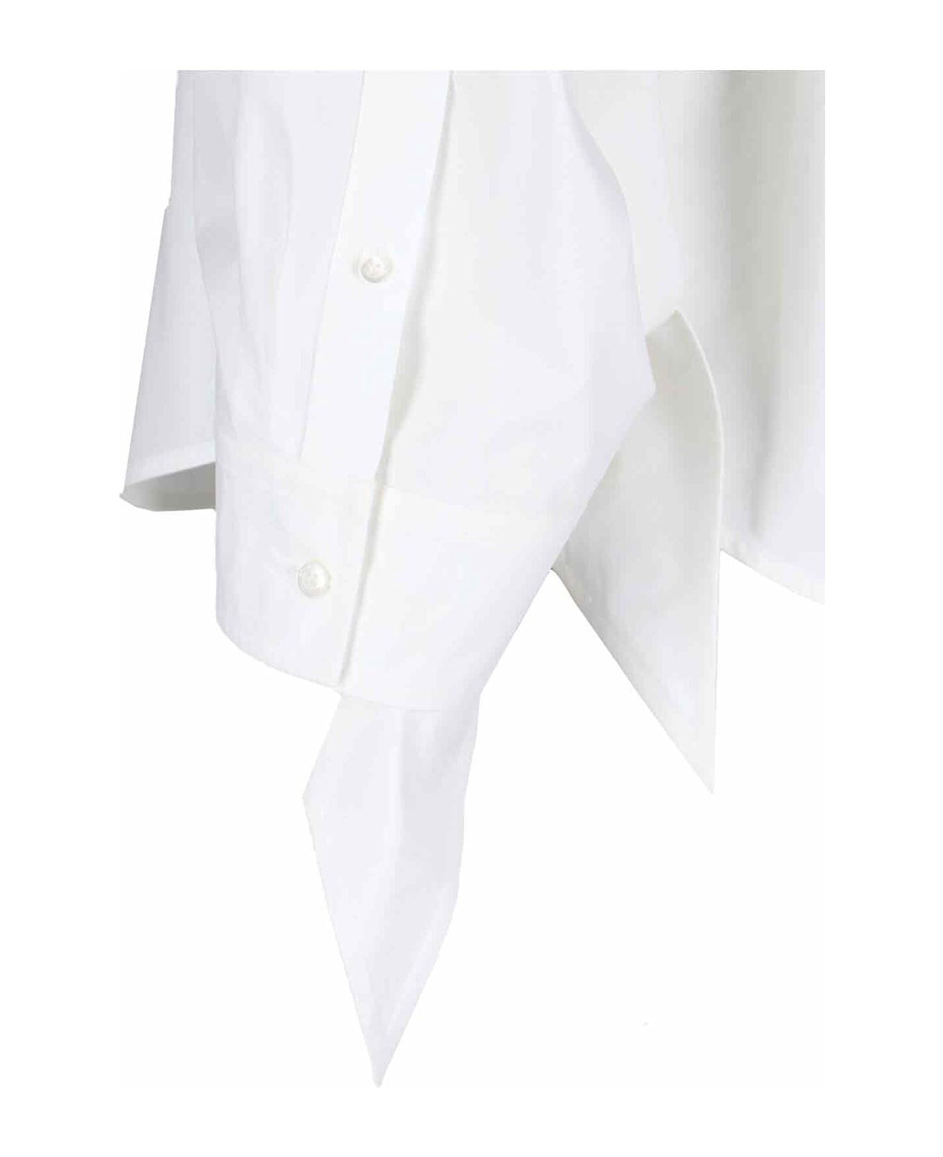 Shirt With Knotted Cuffs - 5