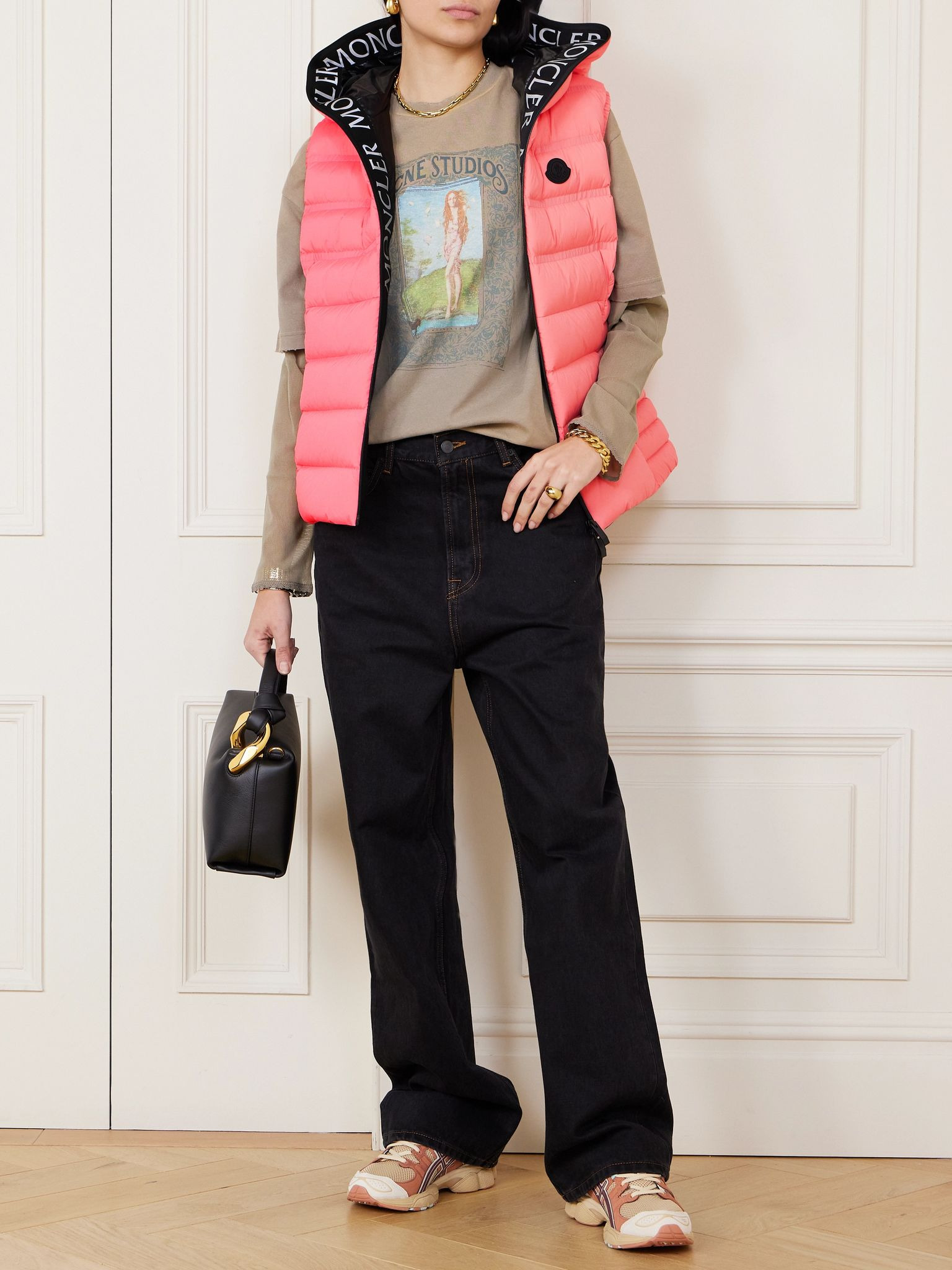Aliterse quilted shell down vest Pink - 2