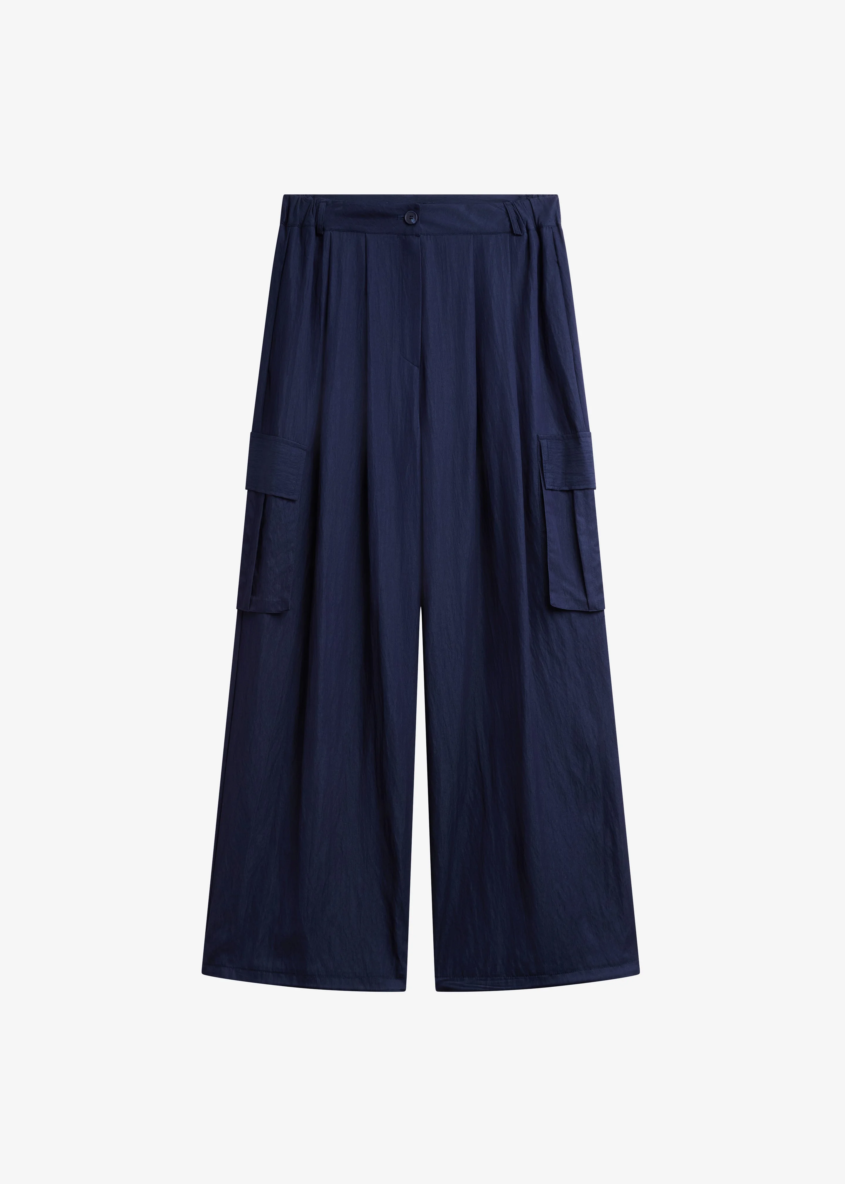Trevi Textured Cargo Pants - Navy - 1