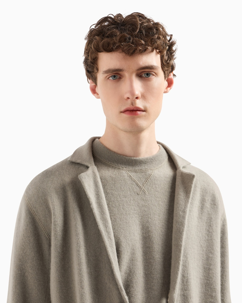 ICON PLAIN-KNIT PURE CASHMERE JACKET 5