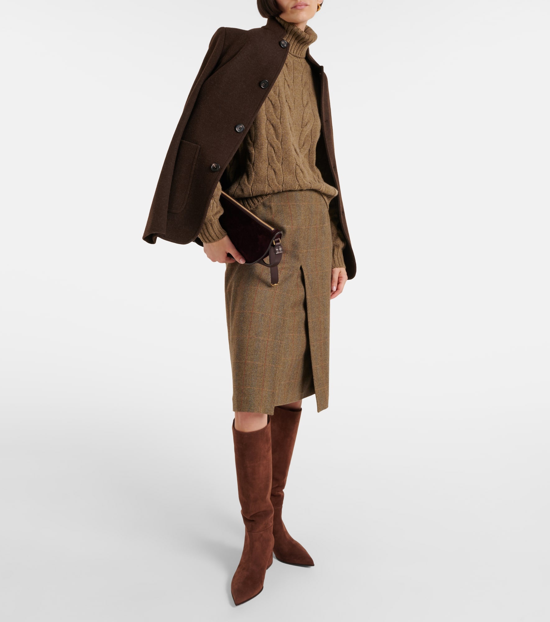 45 suede knee-high boots - 2