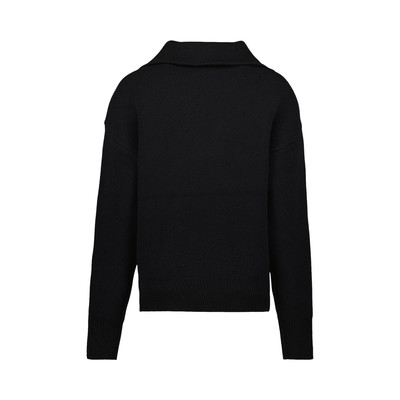 COPERNI Coperni Half Zip Boxy Sweater 'Black' outlook
