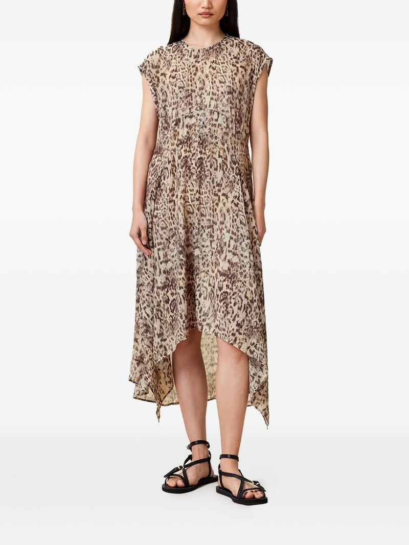 leopard print asymmetric dress 1