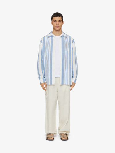 Givenchy SHIRT IN LINEN WITH 4G STRIPES outlook