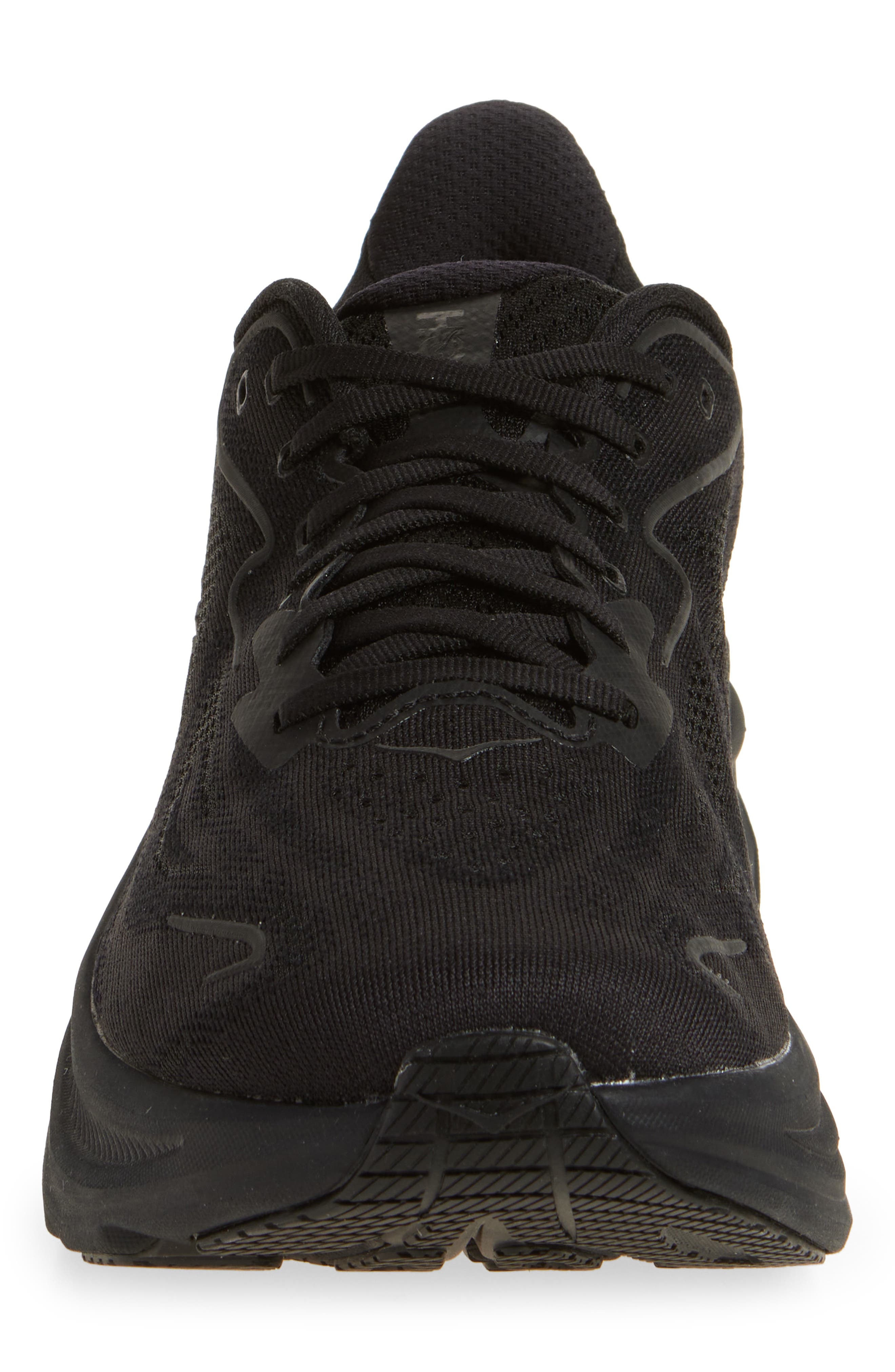 HOKA Clifton 10 Running Shoe in Black /Black at Nordstrom - 4