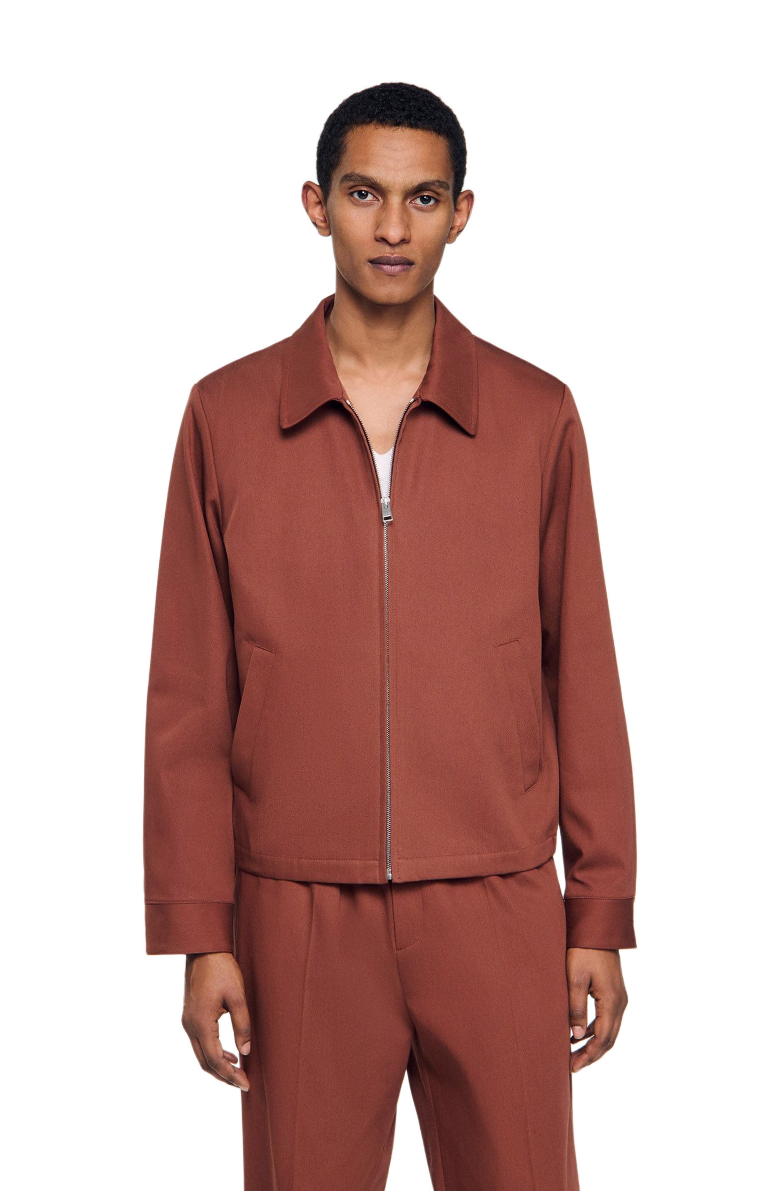 SANDRO Cotton jacket in Terra at Nordstrom - 3