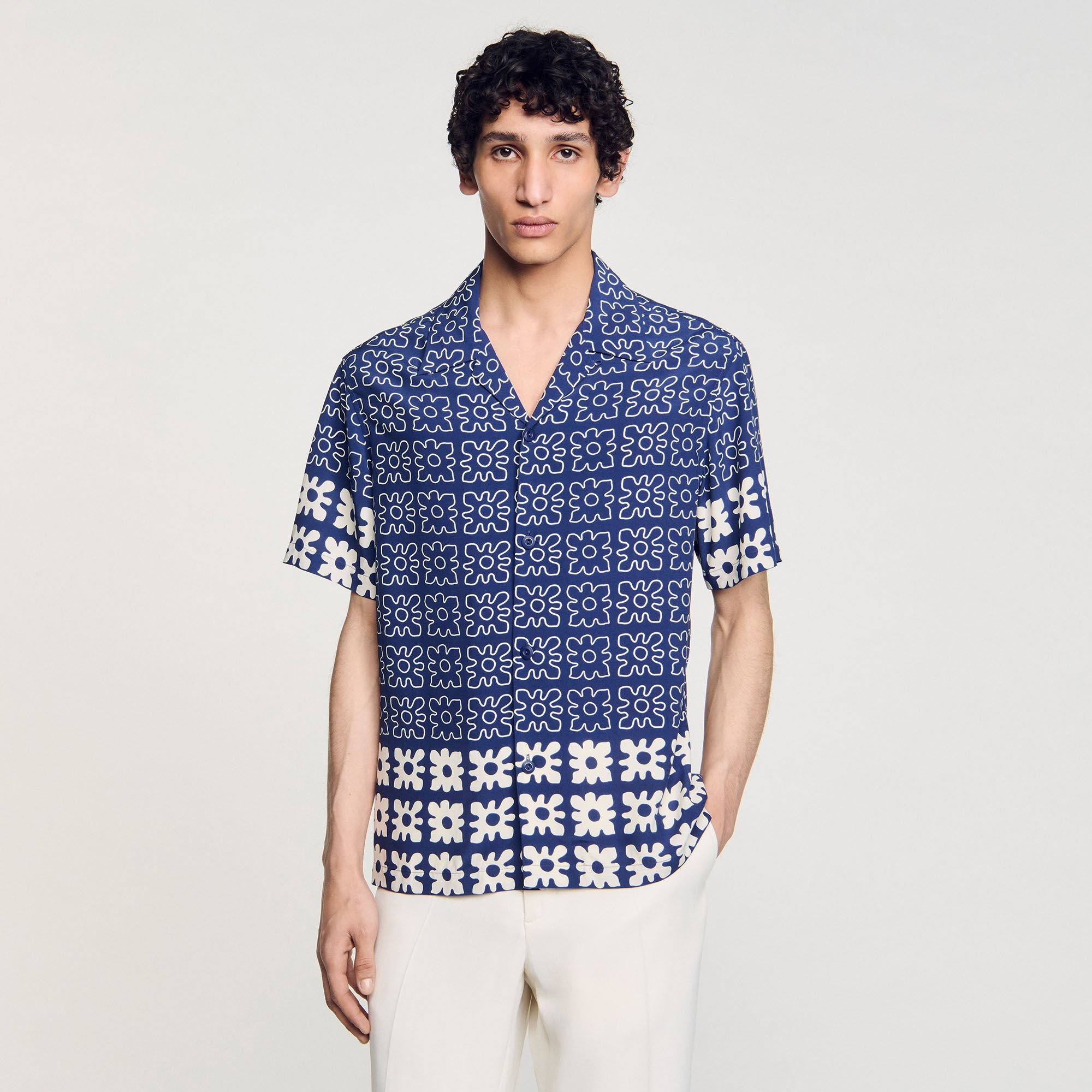 FLORAL MOTIF SHIRT - 4